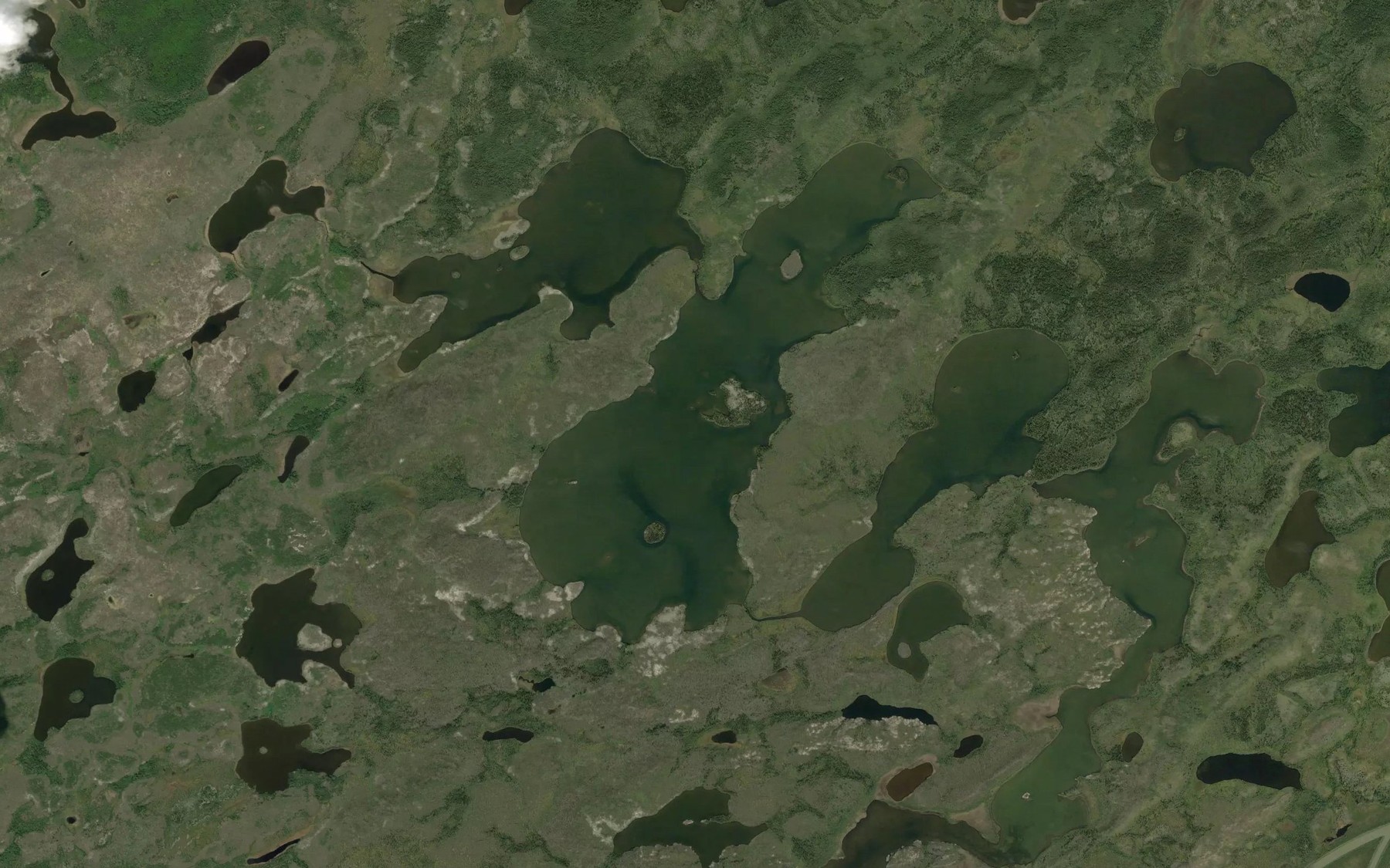 Satellite map of the Jonlow Lake