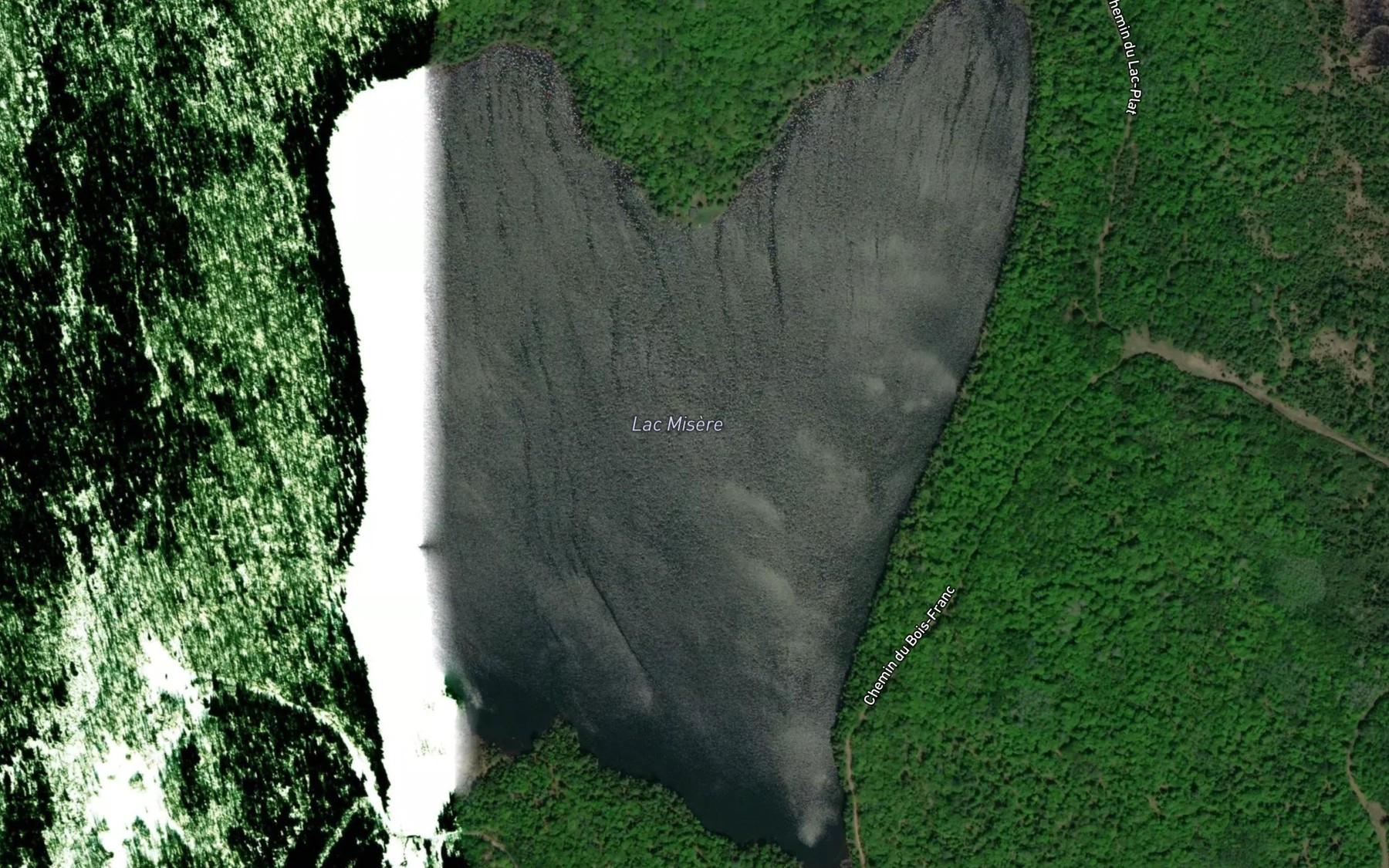 Satellite map of the Lac Misere