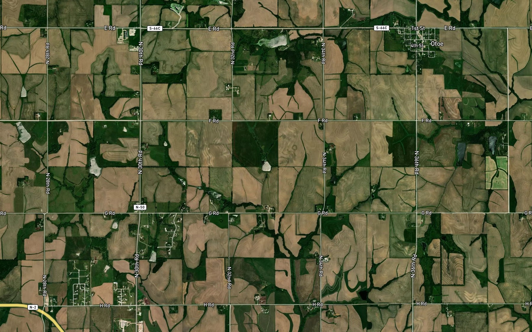 Satellite map of the Chase Hoppe Reservoir 9-A