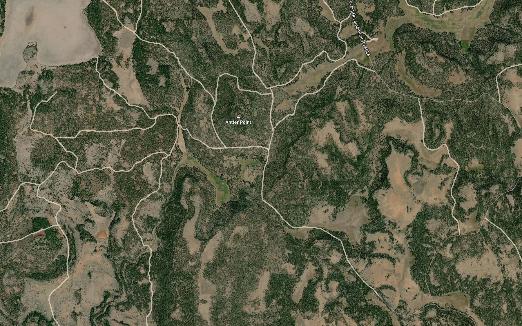Satellite map of the Antler Spring
