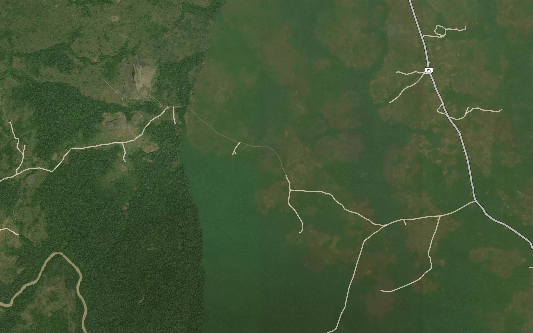 Satellite map of the Totingere