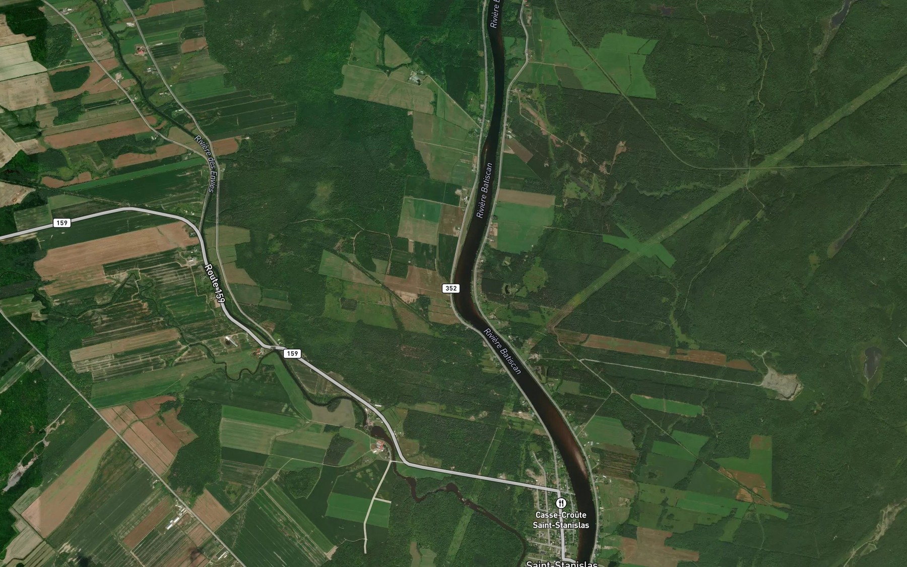Satellite map of the Cours d'eau Mongrain