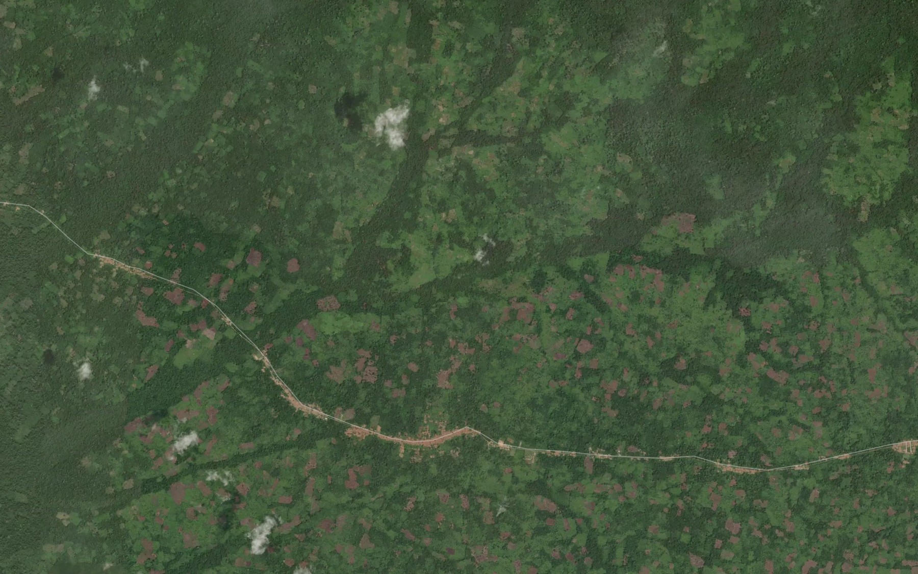 Satellite map of the Ligubu