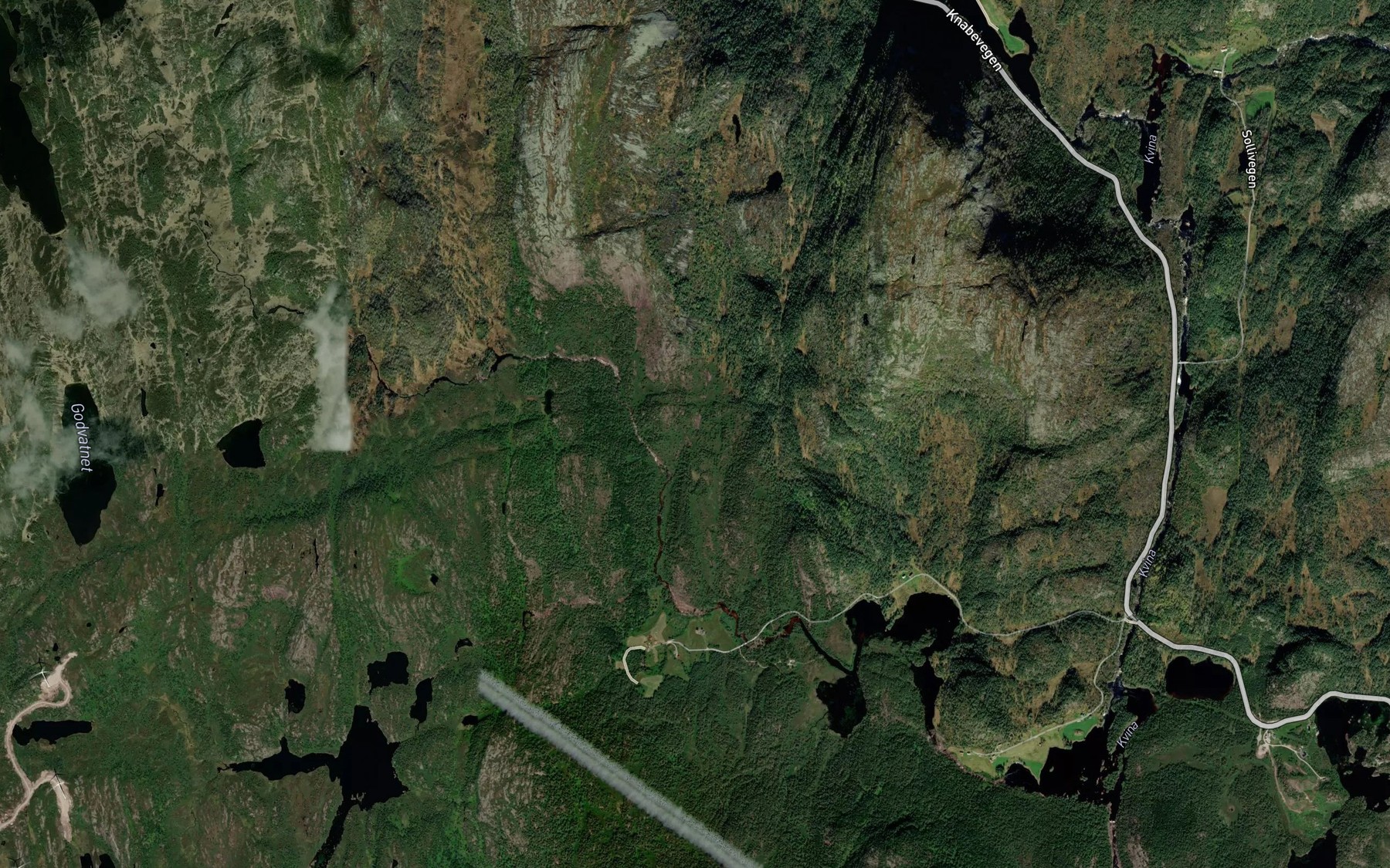 Satellite map of the Dalebekk