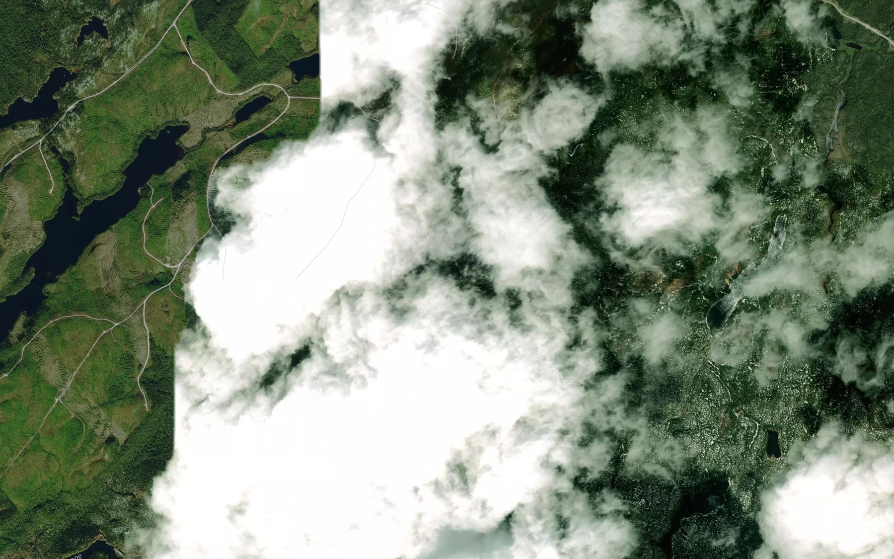 Satellite map of the Ruisseau Baby