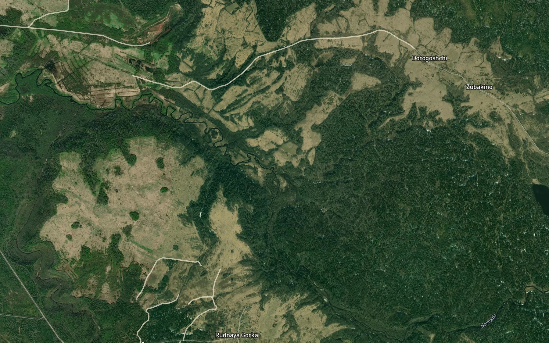 Satellite map of the Zhitets