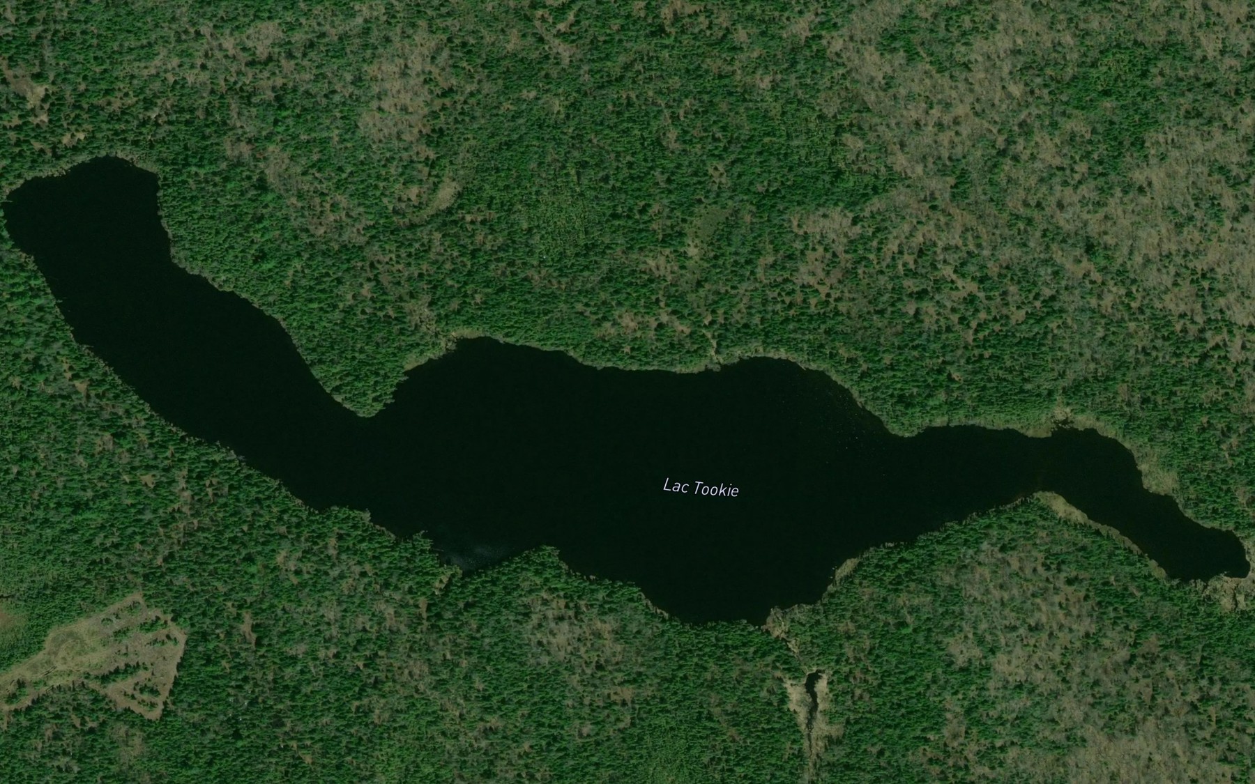Satellite map of the Lac Tookie
