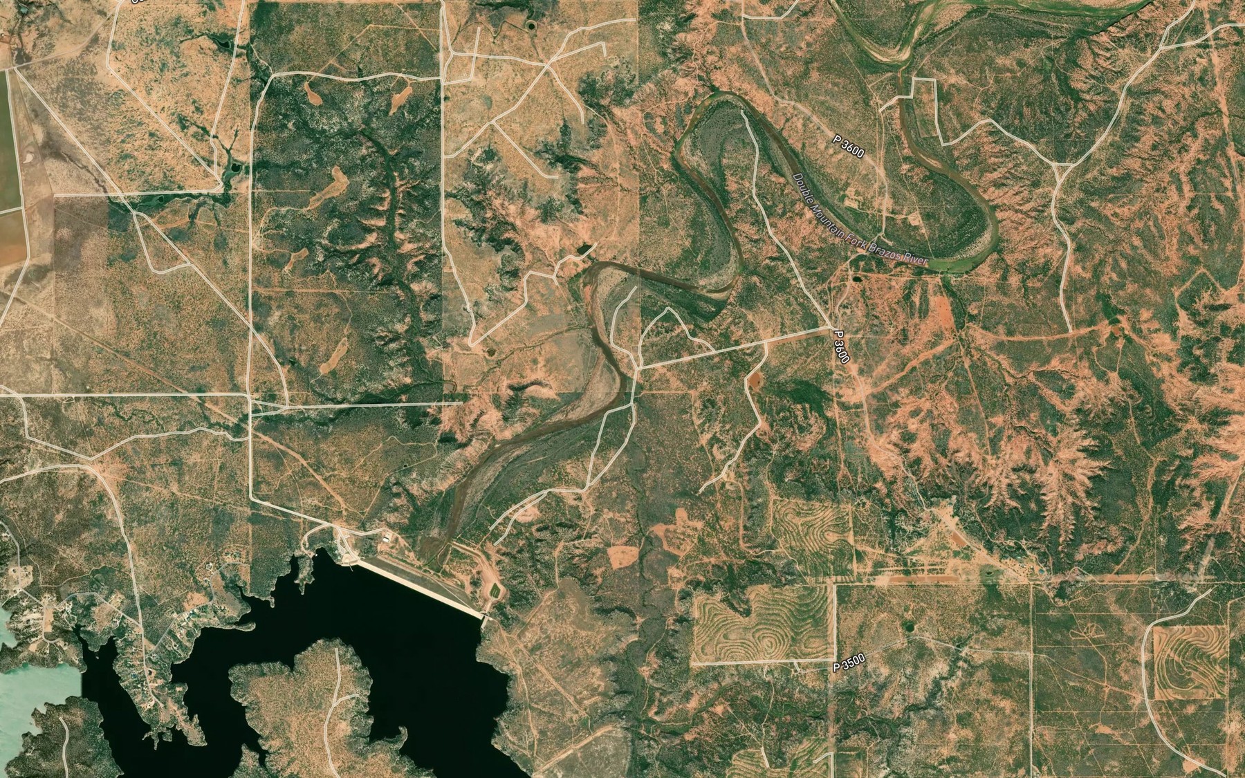 Satellite map of the South Sage Creek
