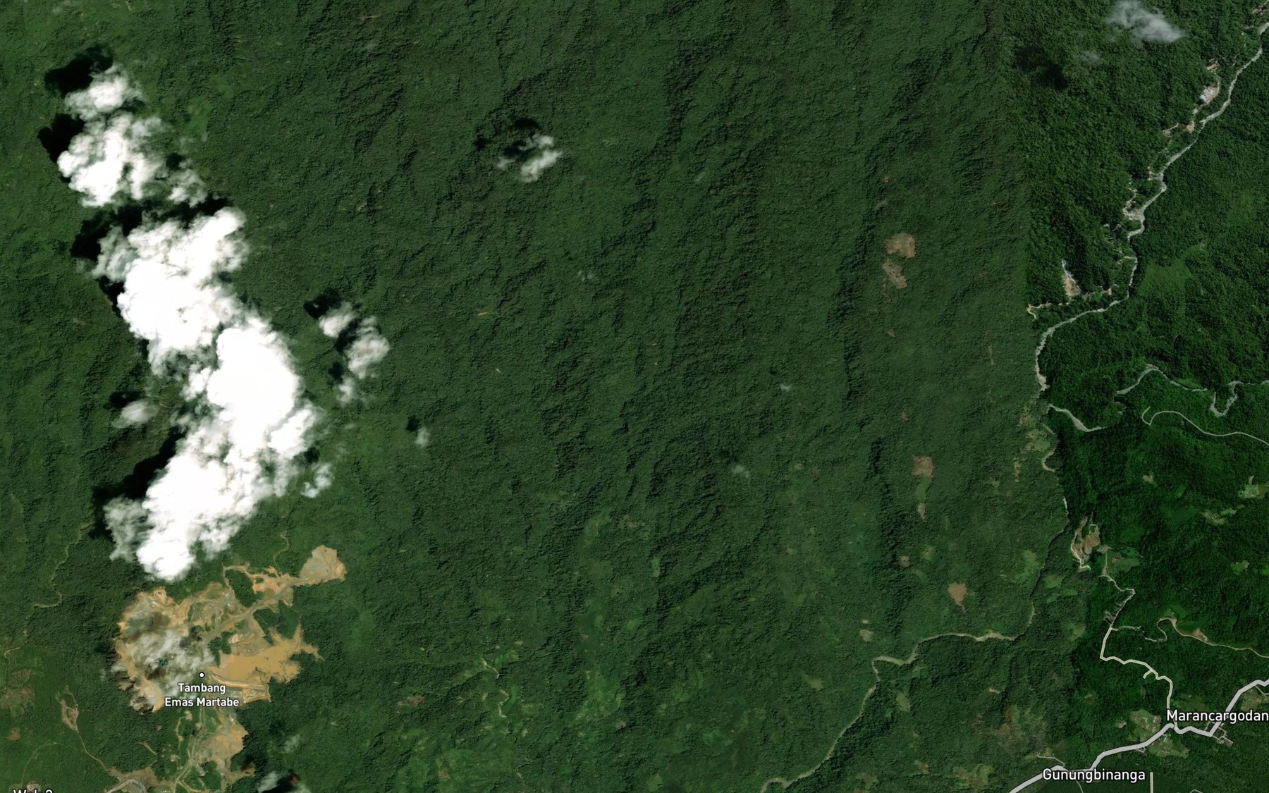 Satellite map of the Aek Tonggar