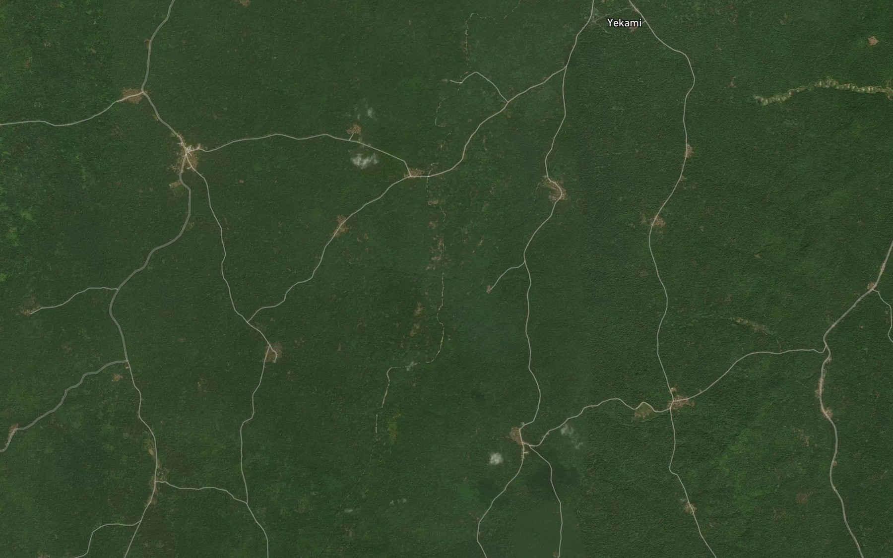 Satellite map of the River Aye