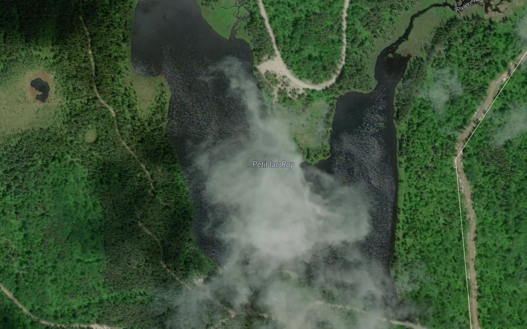 Satellite map of the Petit lac Roy