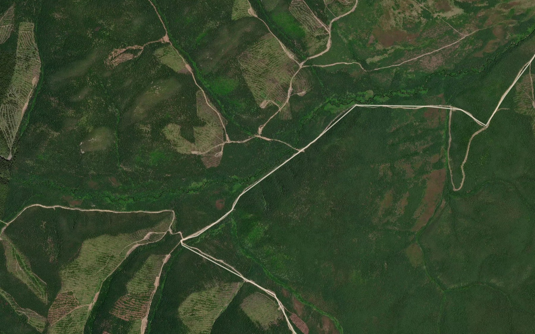 Satellite map of the Romkin