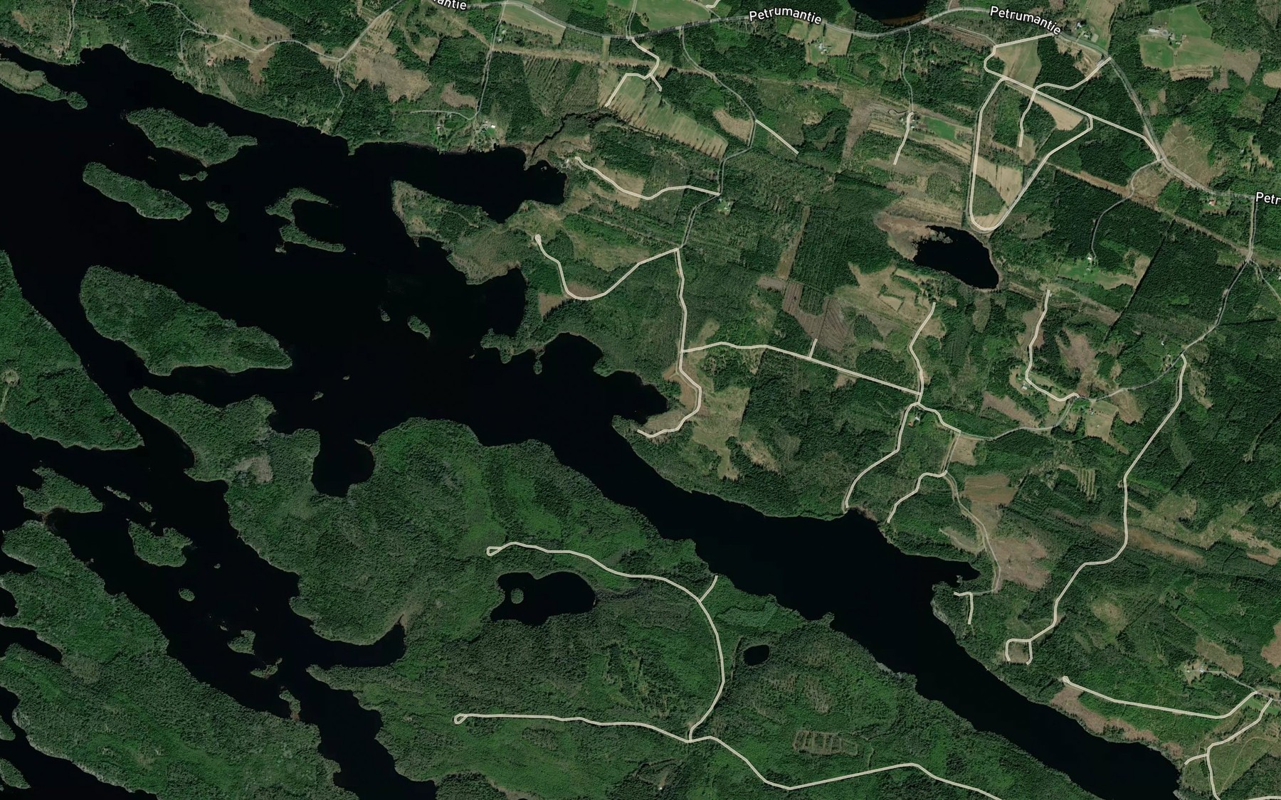 Satellite map of the Laajanlahti