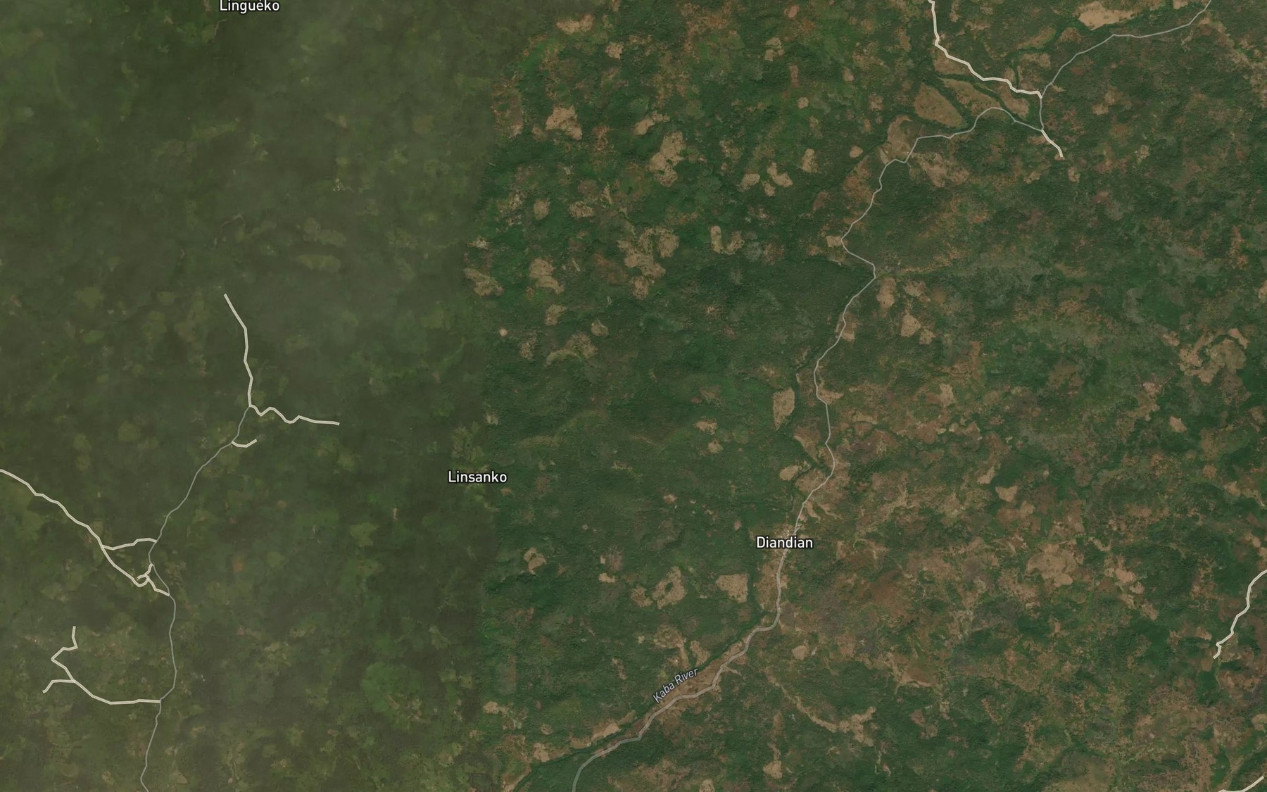 Satellite map of the Bale