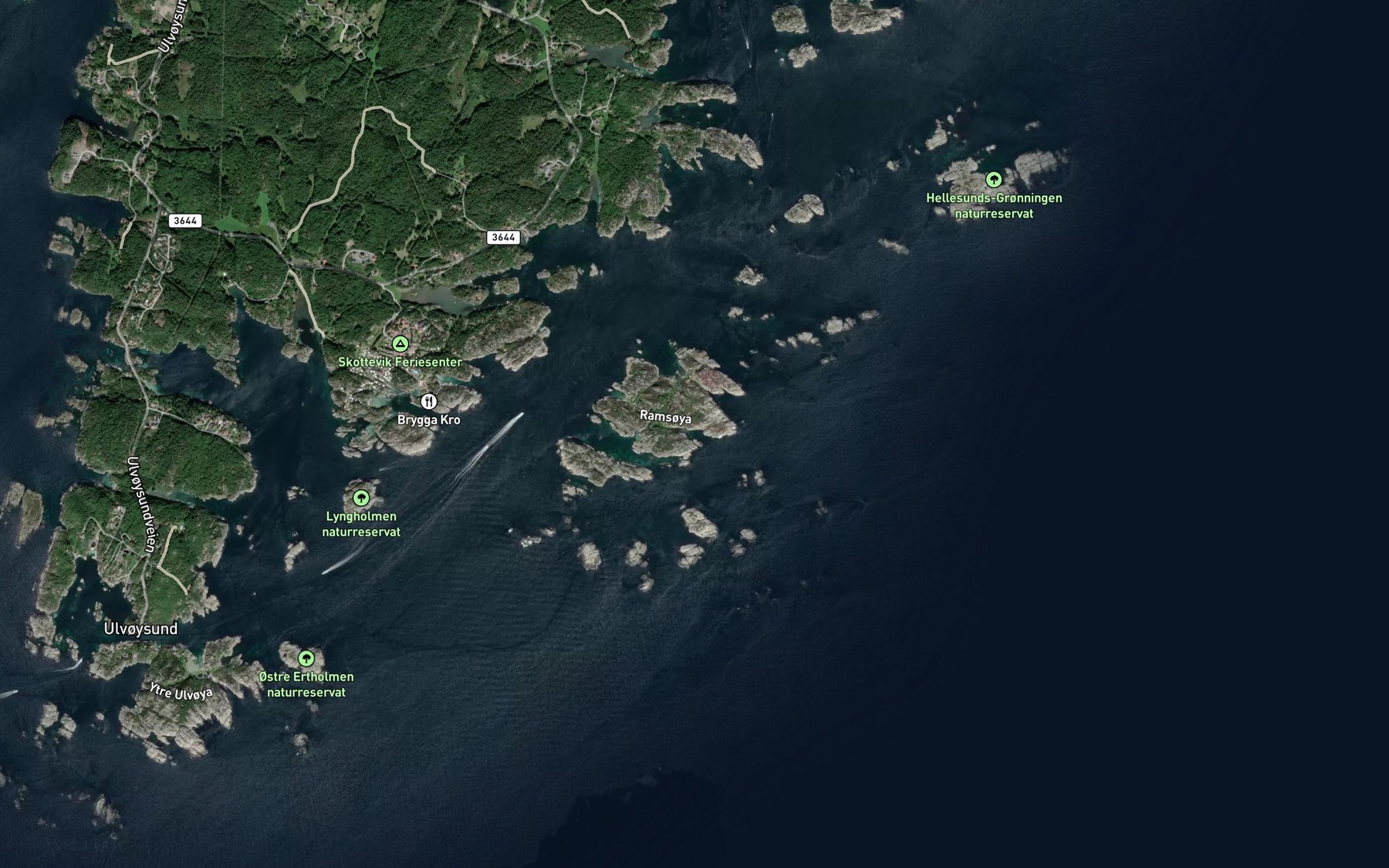 Satellite map of the Megeviga