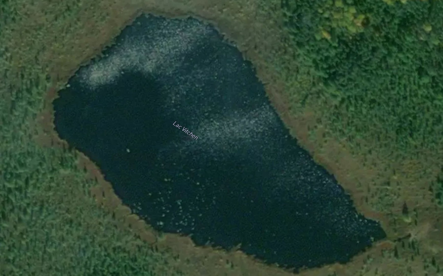Satellite map of the Lac Vitchen