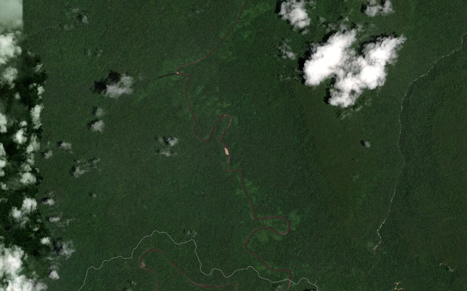 Satellite map of the Sungai Tamalu
