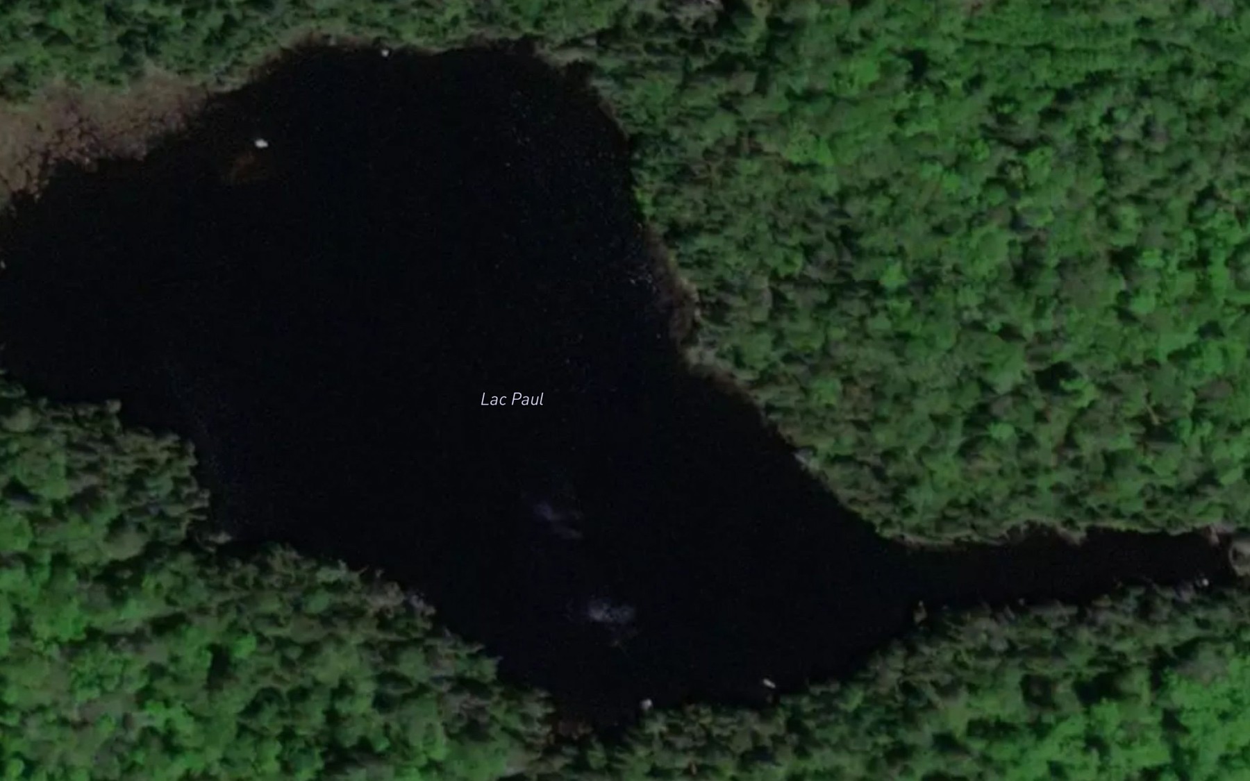 Satellite map of the Lac Paul