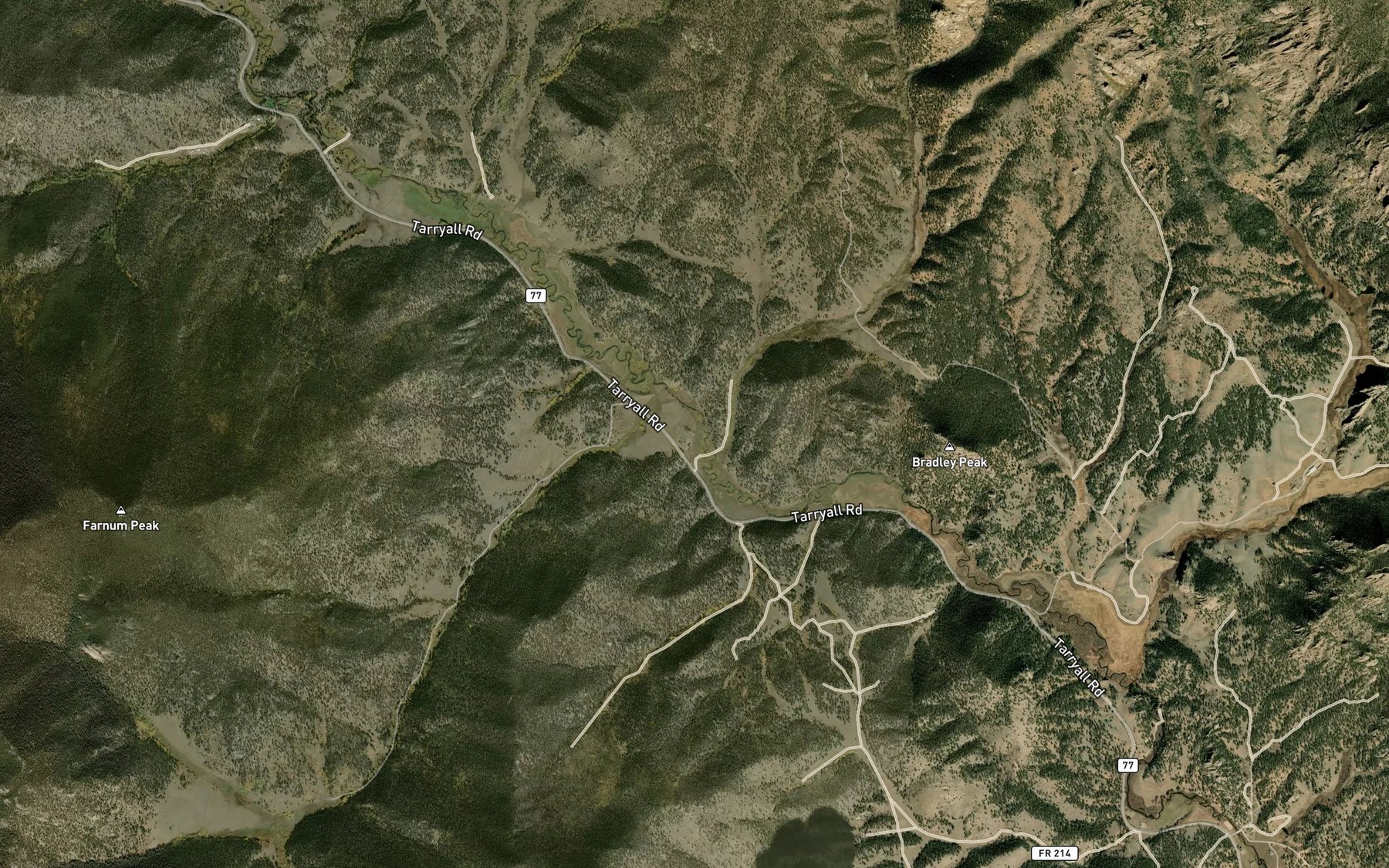 Satellite map of the Anson Allen Ditch