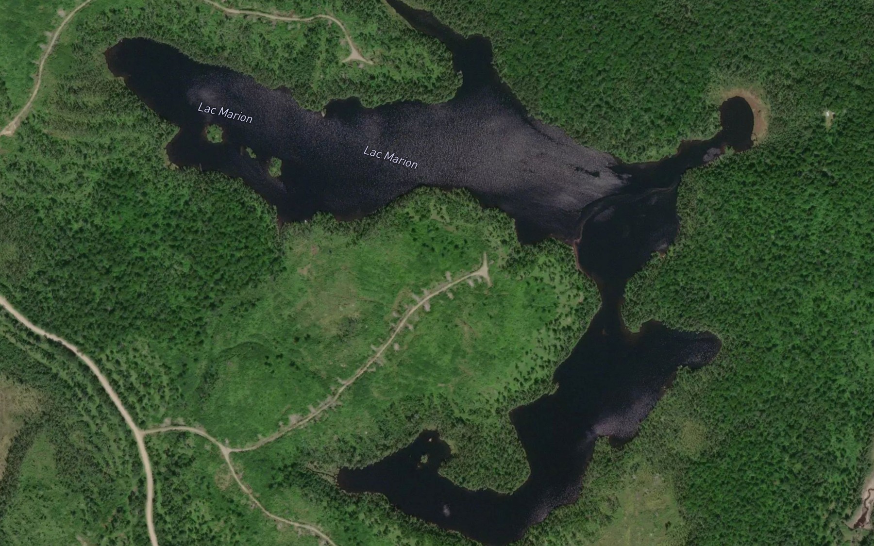 Satellite map of the Lac Marion