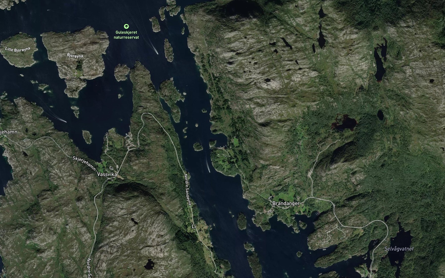 Satellite map of the Setenesvika