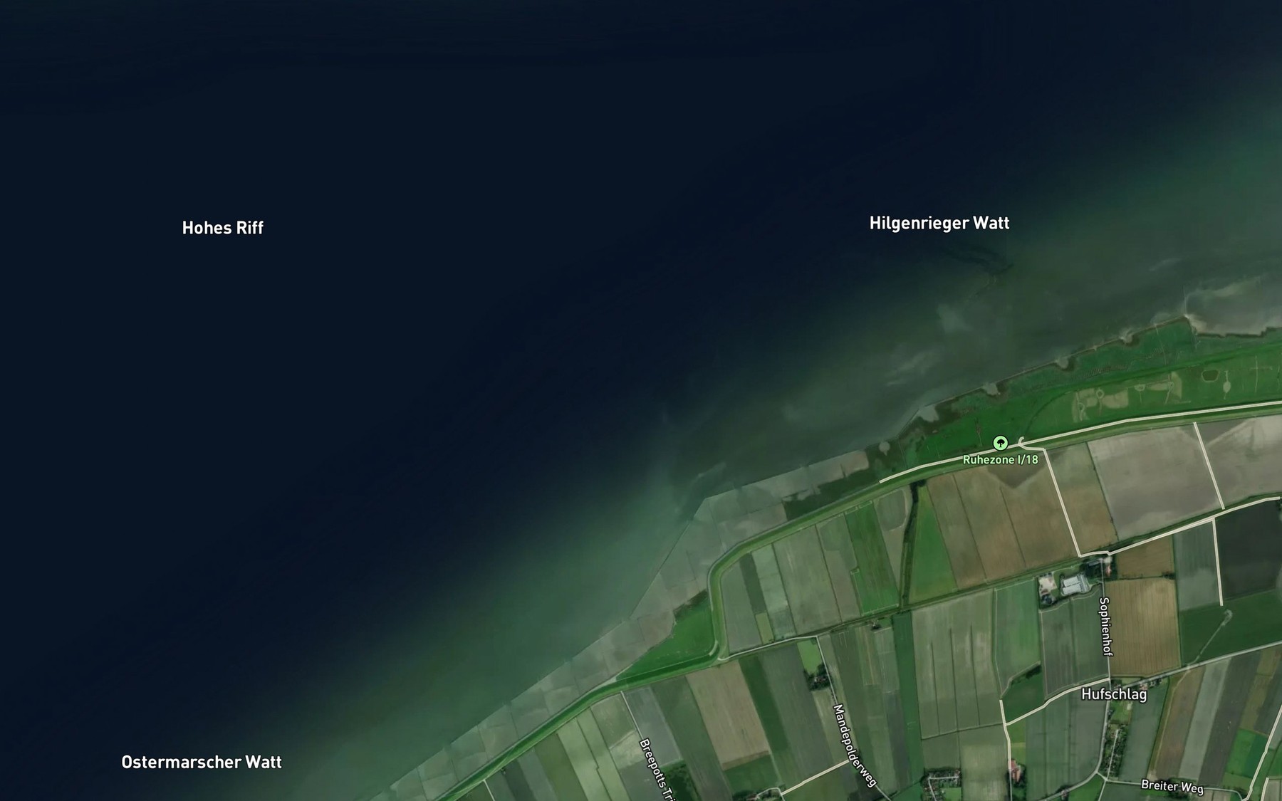 Satellite map of the Wagengat