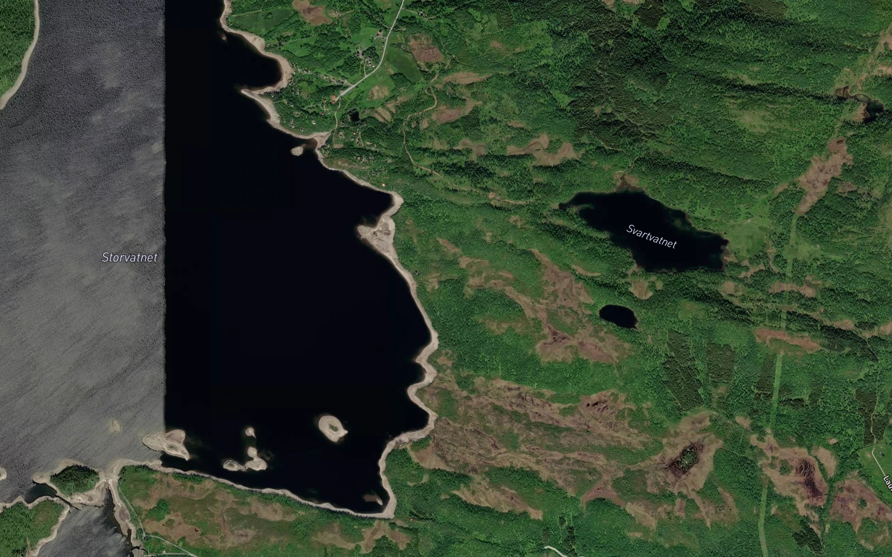 Satellite map of the Kalkelva