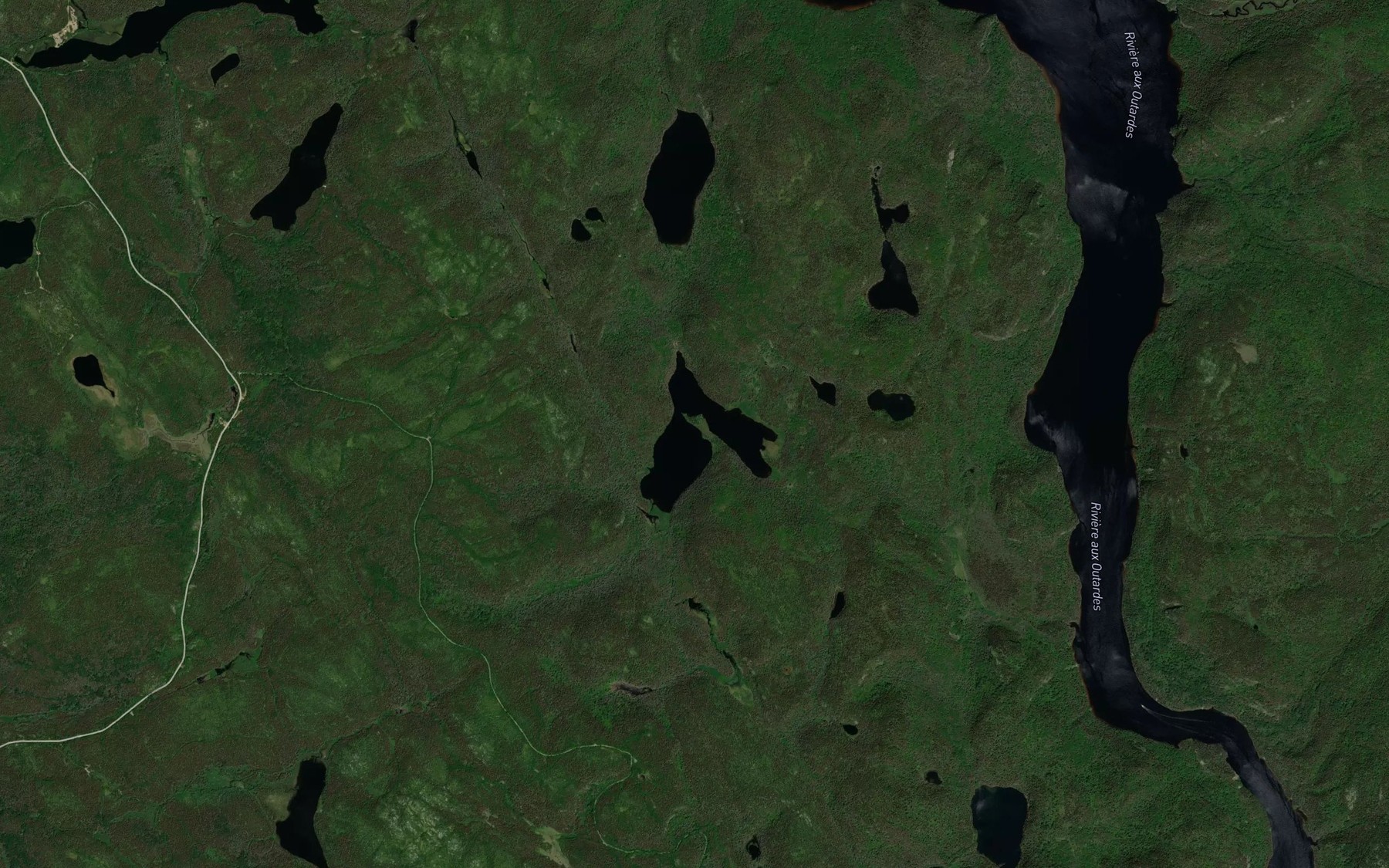 Satellite map of the Lac en Coeur