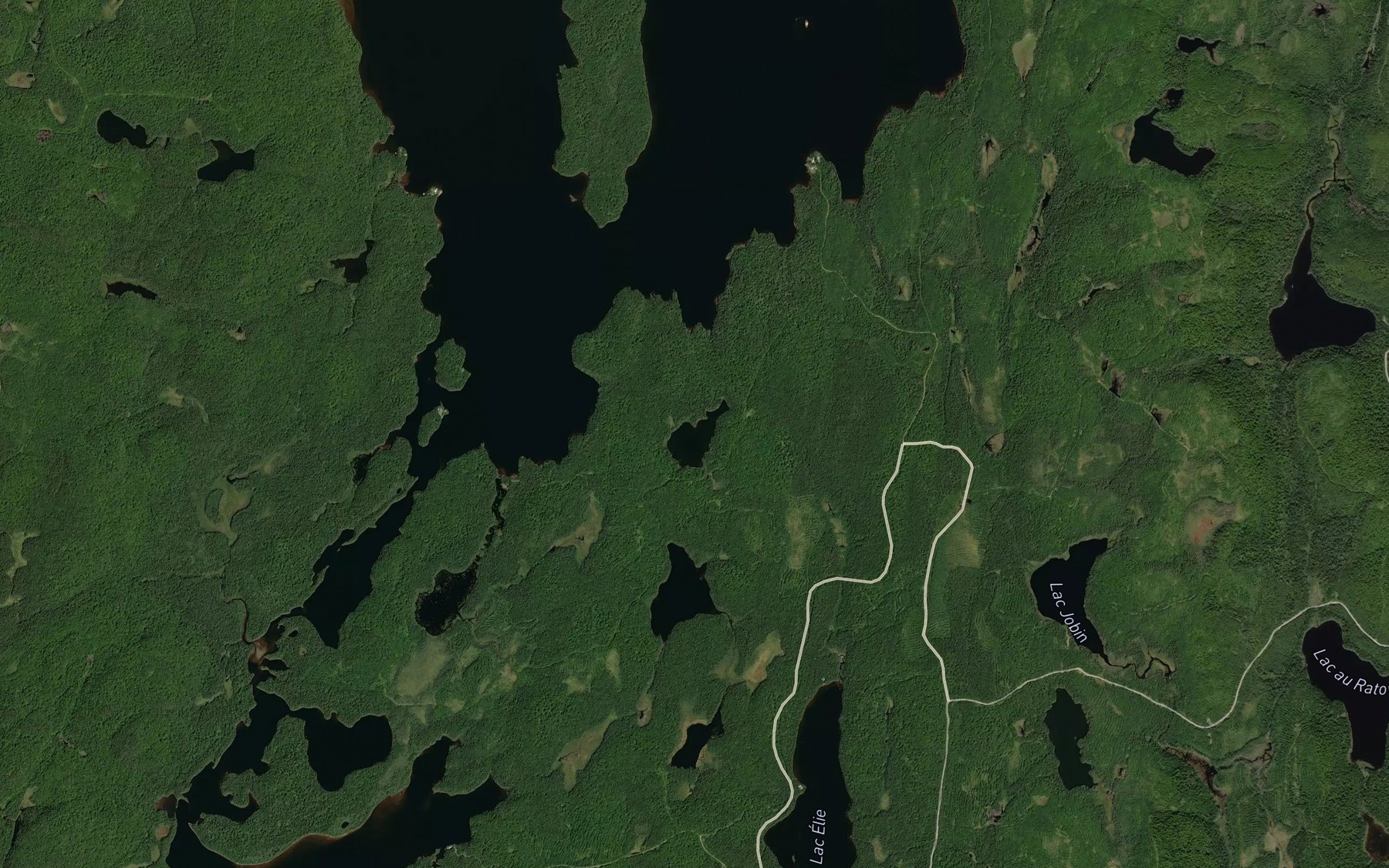 Satellite map of the Lac Perdu