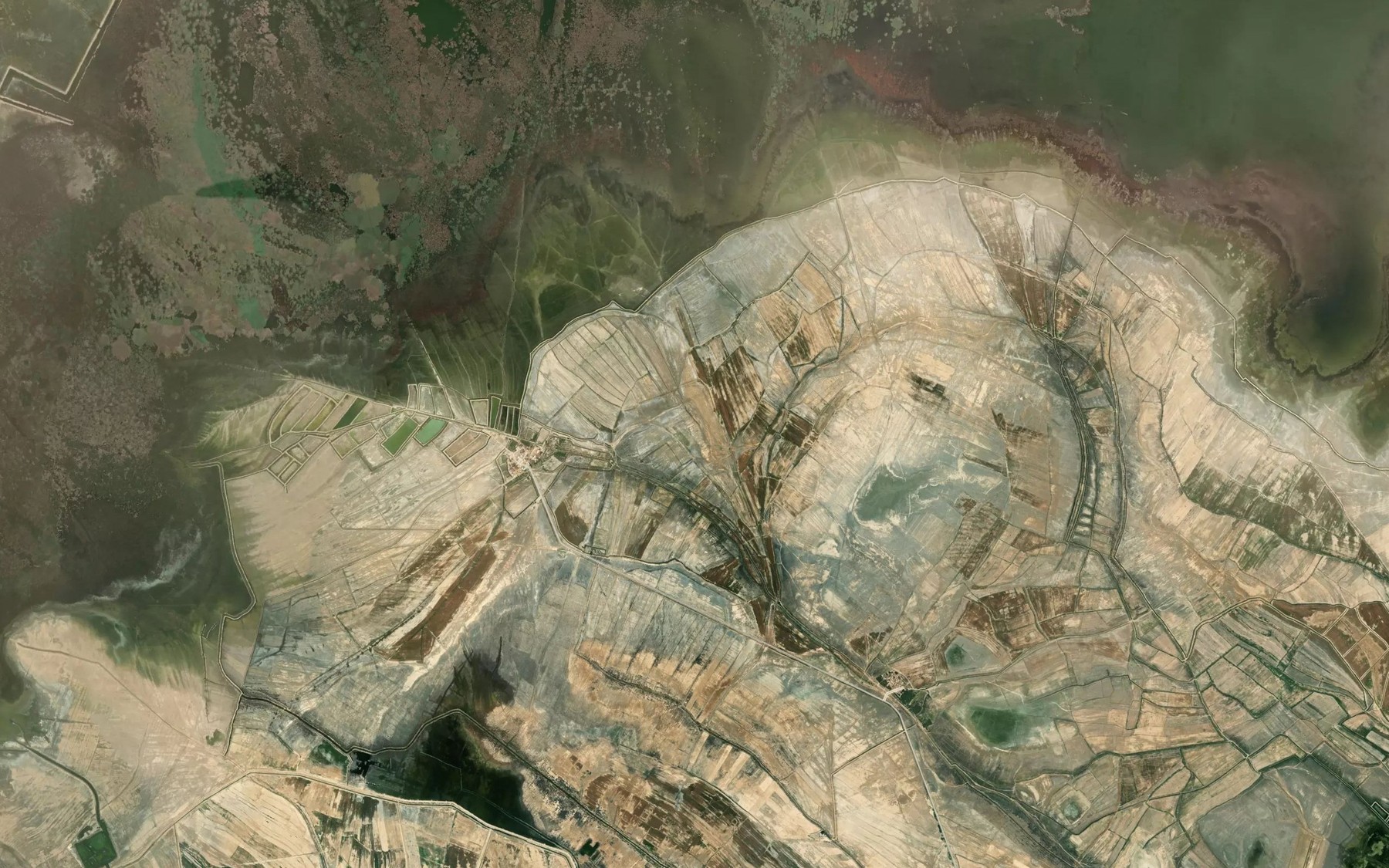 Satellite map of the Rudkhaneh-ye Maleh