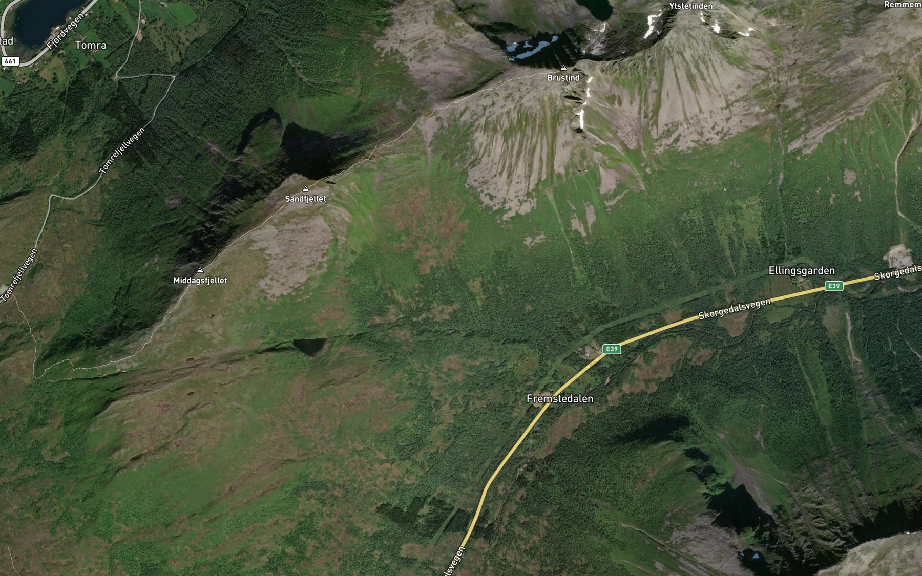 Satellite map of the Jolgrovene