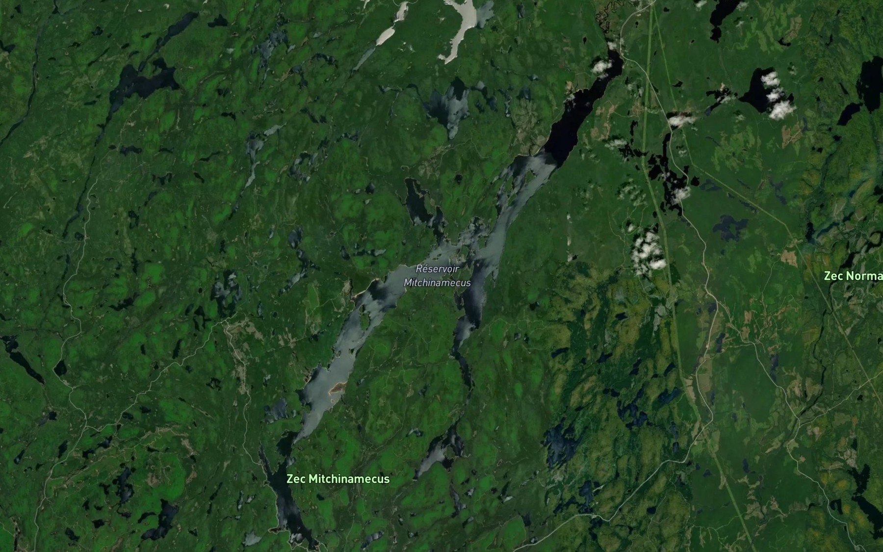 Satellite map of the Baie Villeneuve