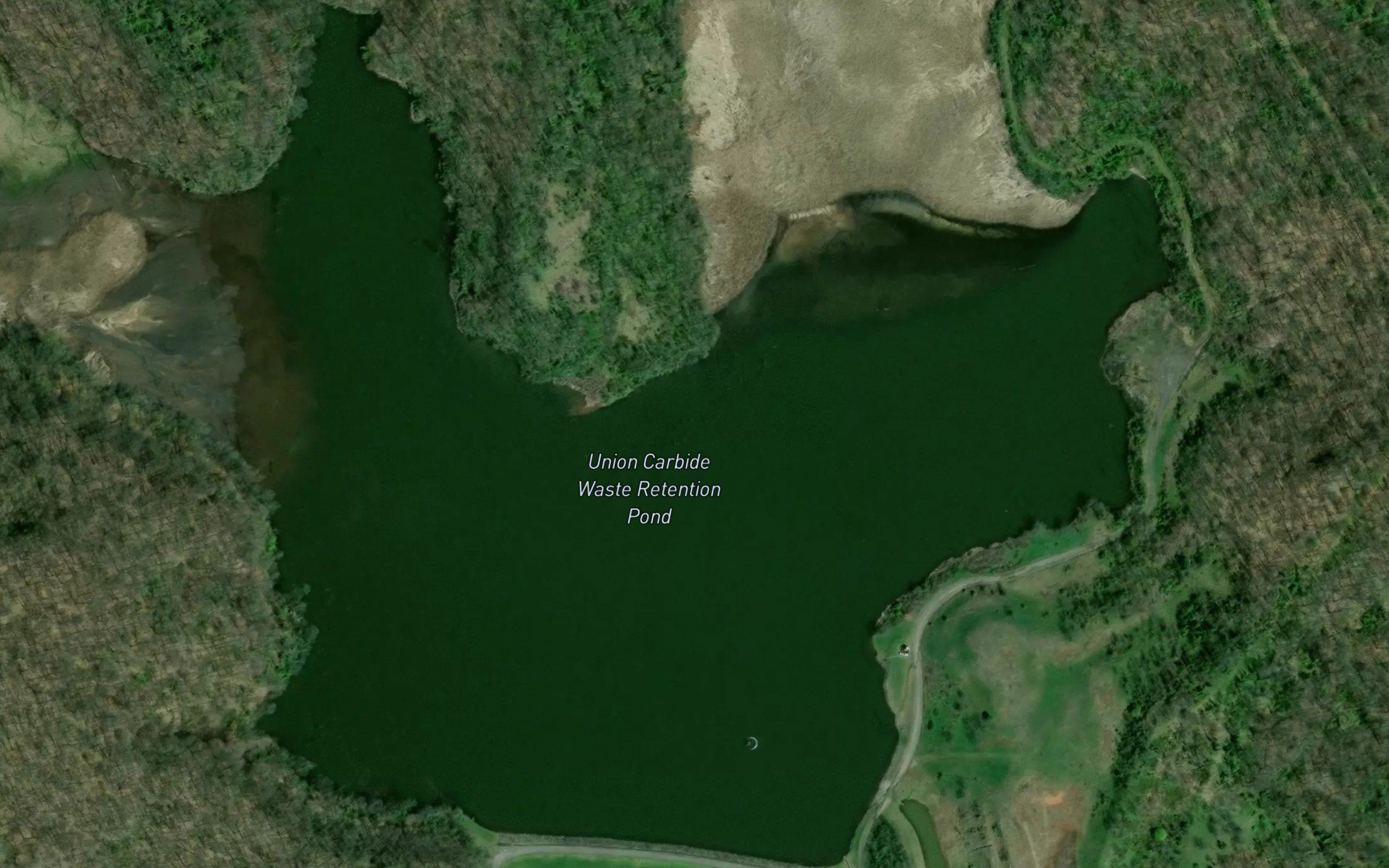 Union Carbide Waste Retention Pond