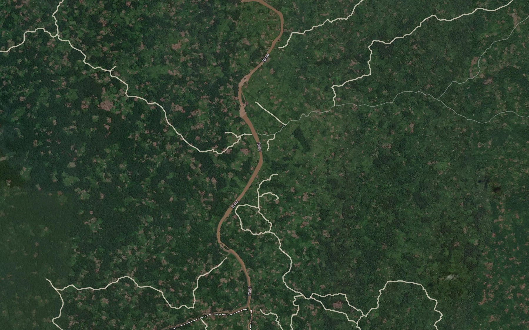 Satellite map of the Makanga