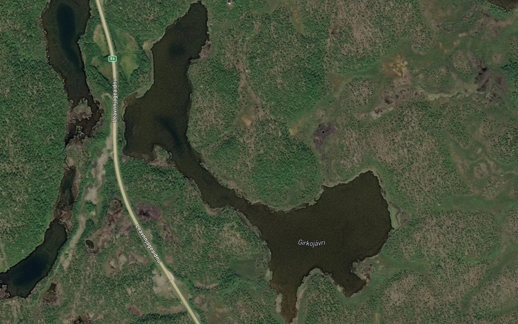 Satellite map of the Girkujavri