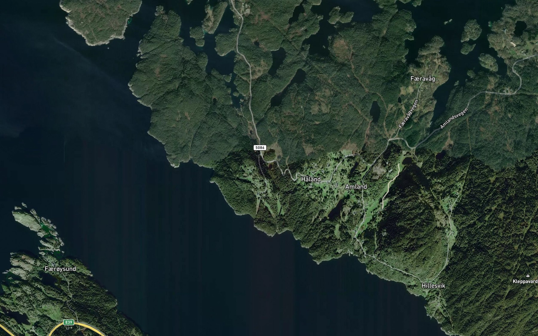 Satellite map of the Sanddalstjorna