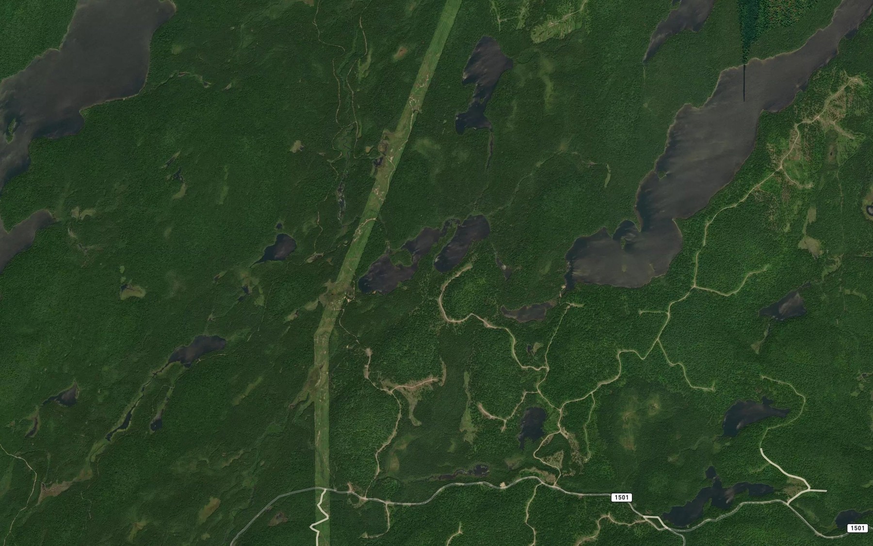 Satellite map of the Lac Dumbell