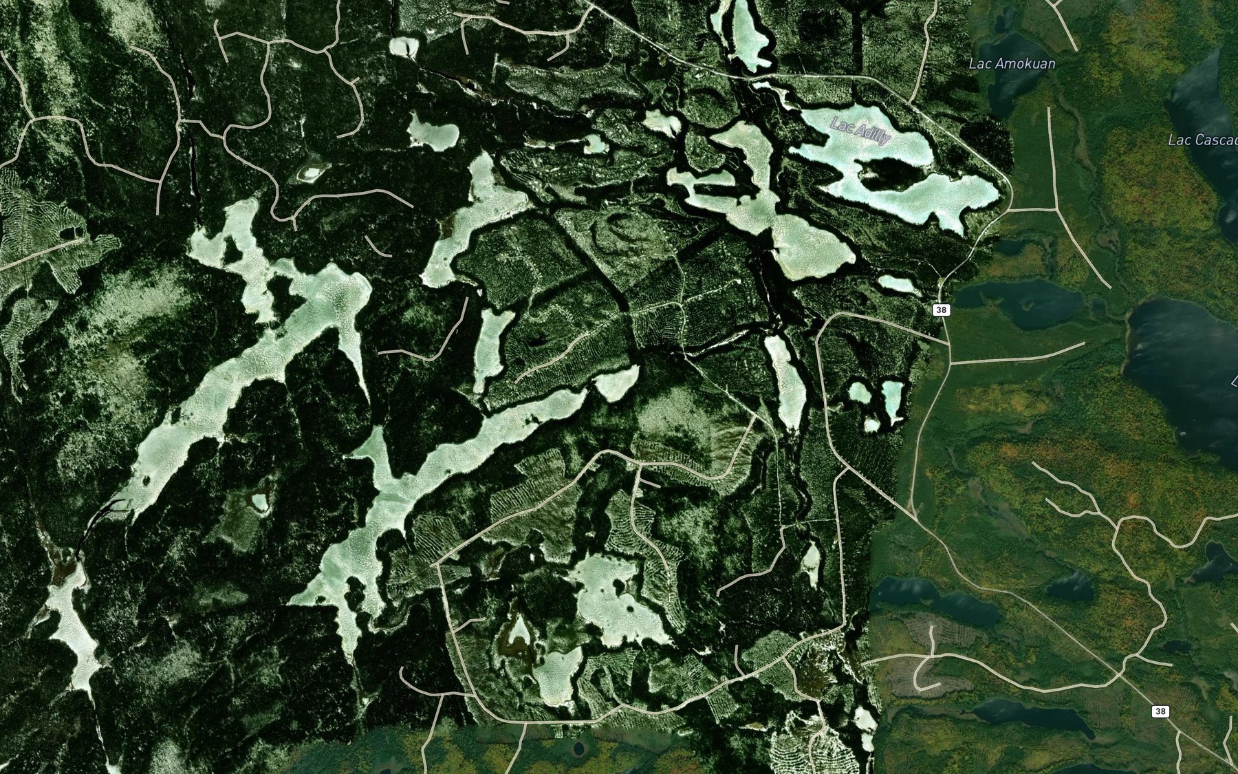 Satellite map of the Lac Nachot