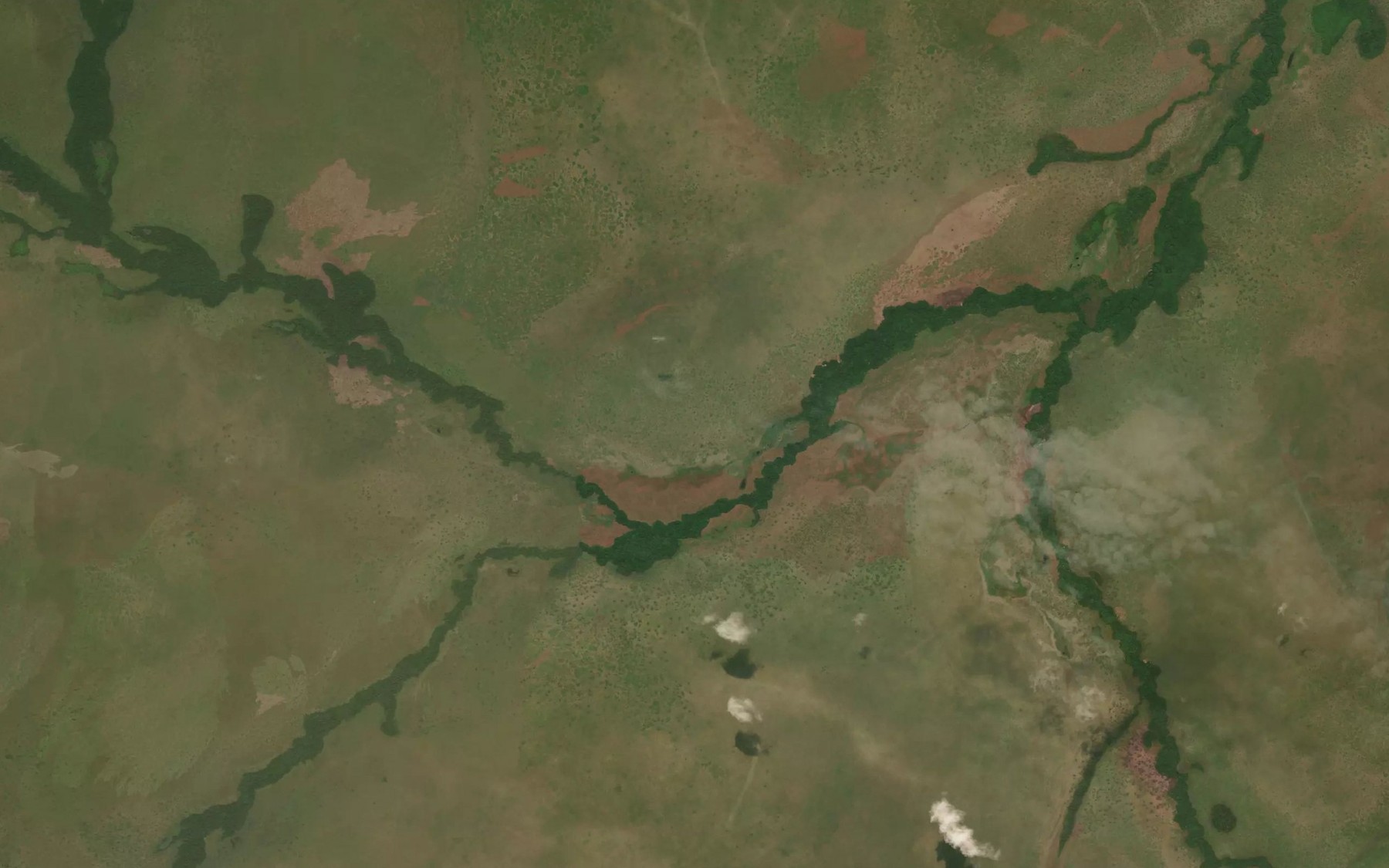 Satellite map of the Biloua