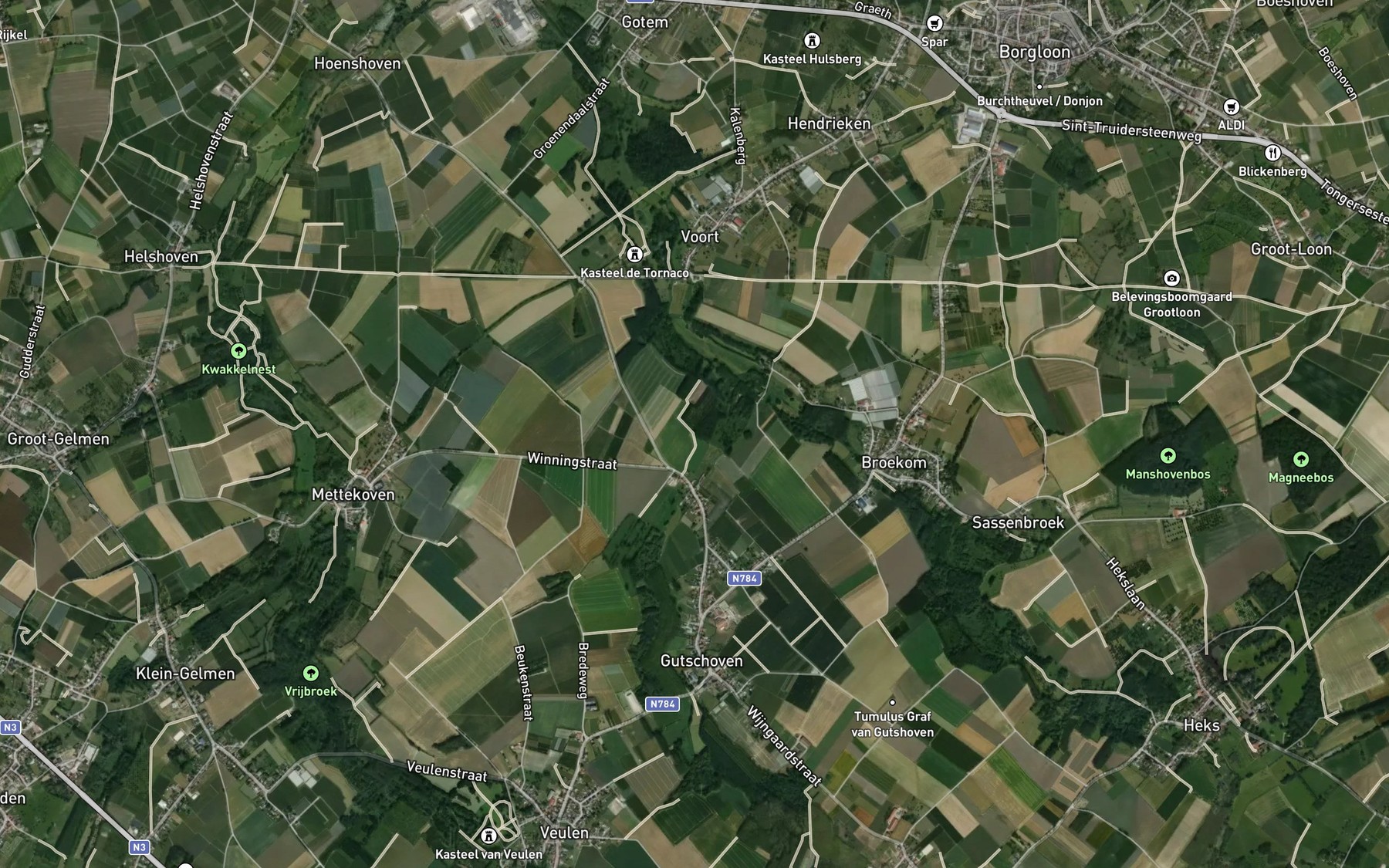 Satellite map of the Molenbeek