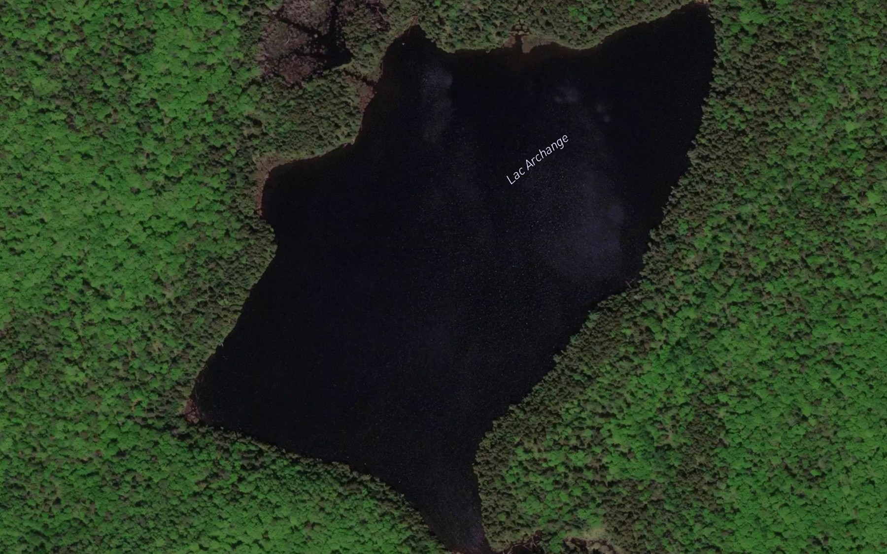 Satellite map of the Lac Archange