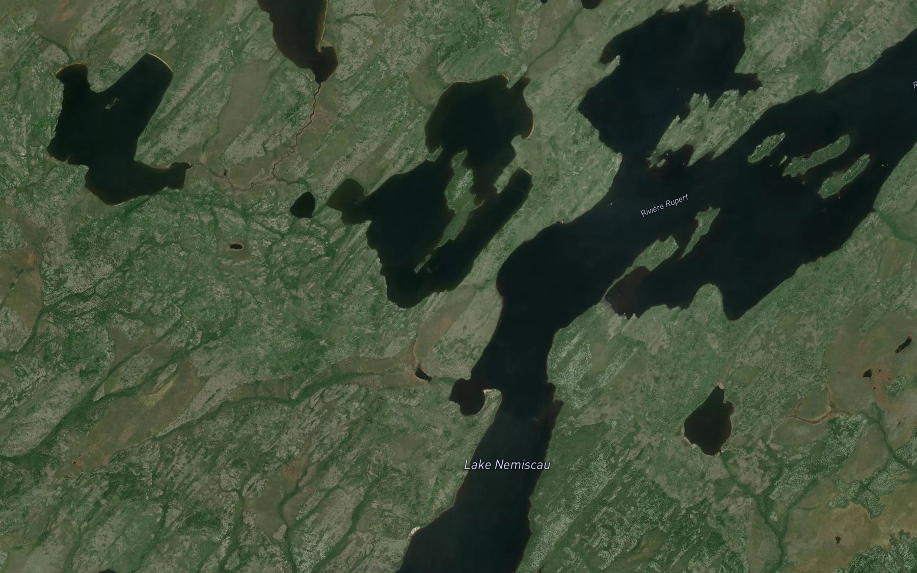 Satellite map of the Passe Kaupwanaukach