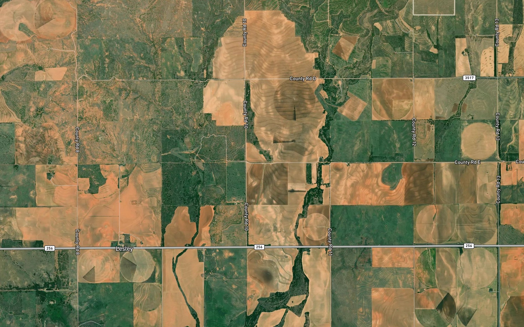 Satellite map of the Soil Conservation Service Site 101 Reservoir