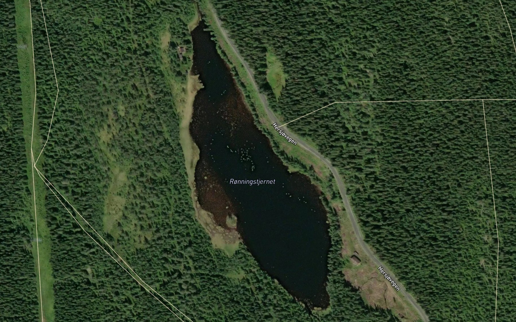 Satellite map of the Ronningstjernet
