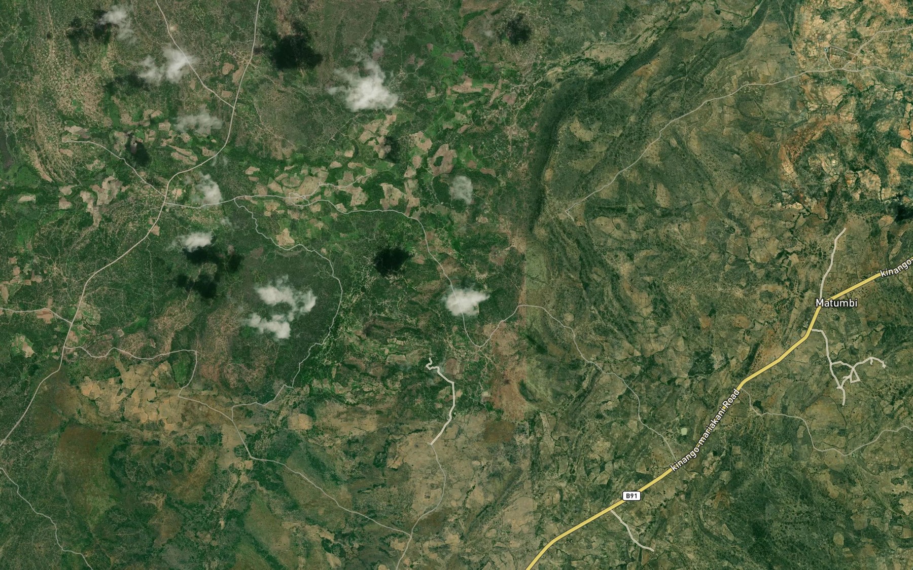 Satellite map of the Miti Maridadi Dam