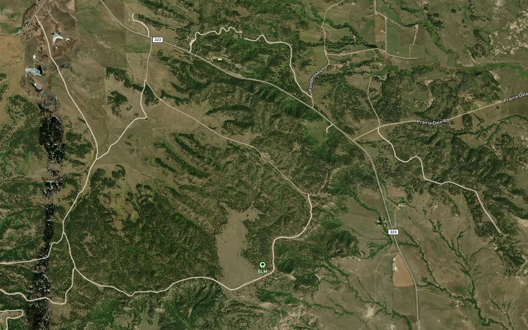 Satellite map of the Russell Spring