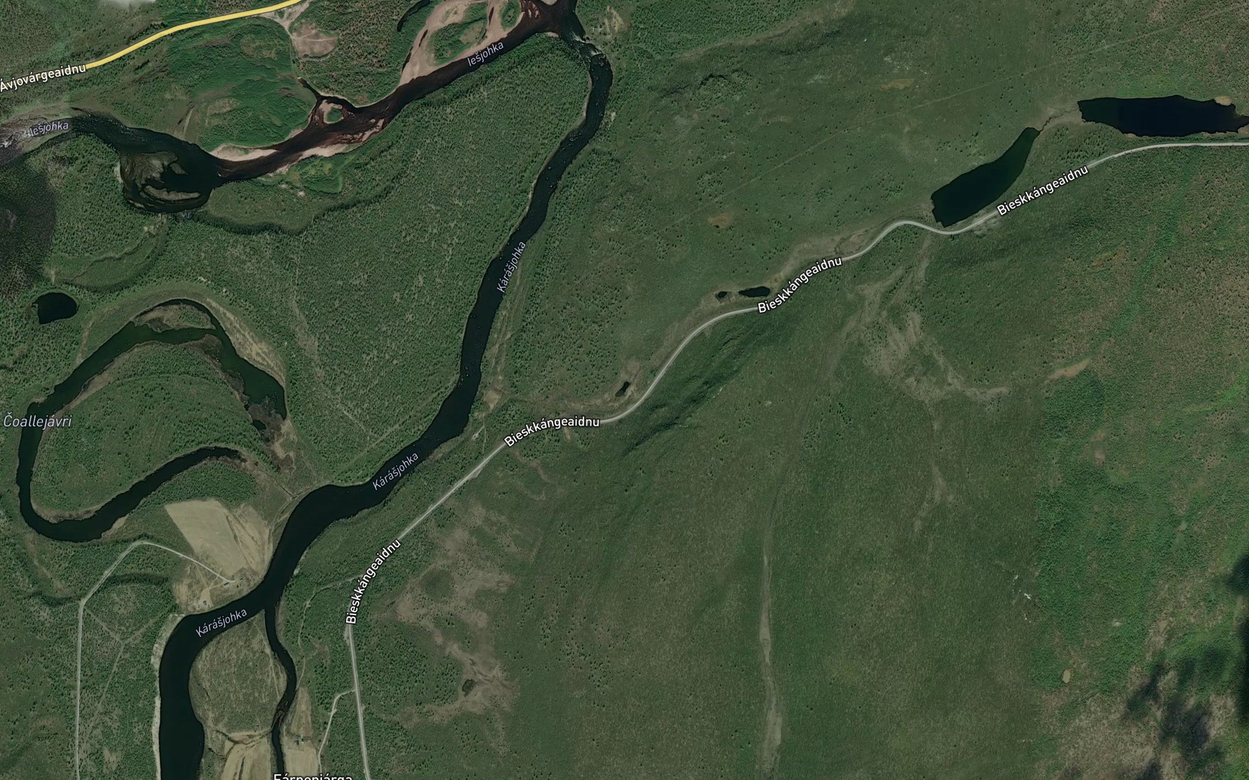 Satellite map of the Miennalattu