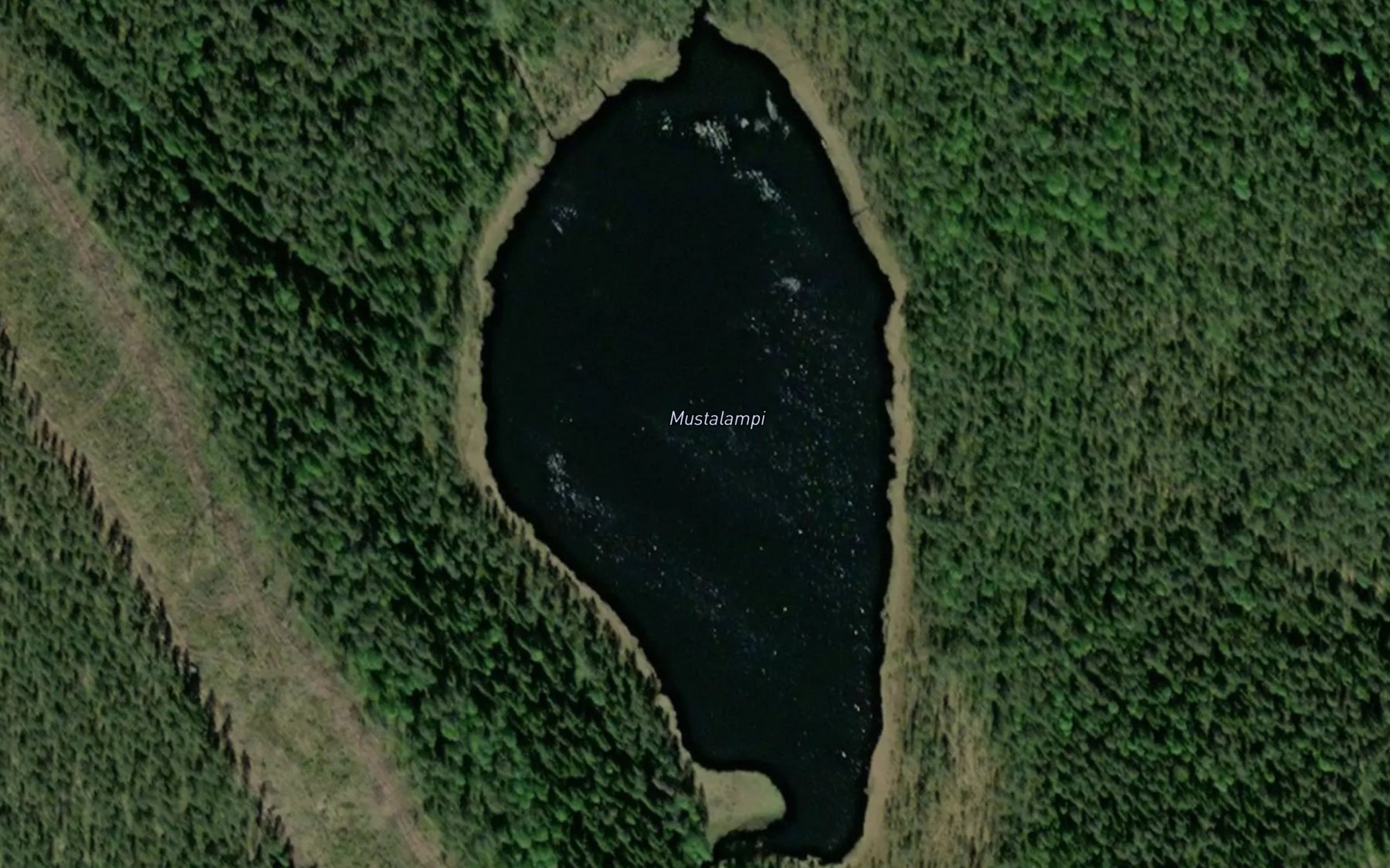 Satellite map of the Mustalampi