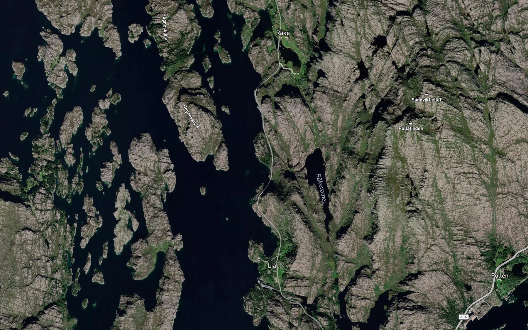 Satellite map of the Indre Steinsund