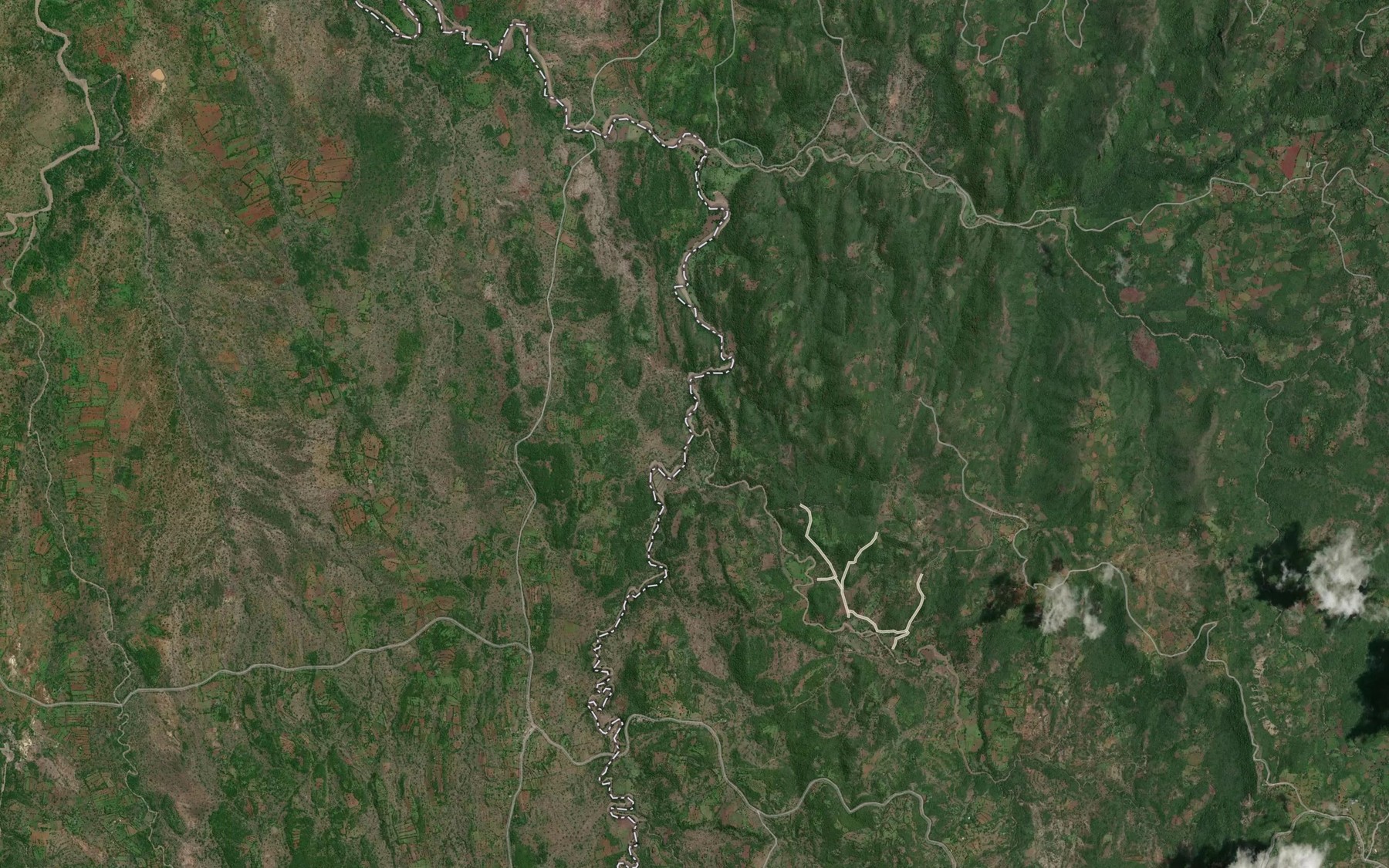 Satellite map of the Kipsang
